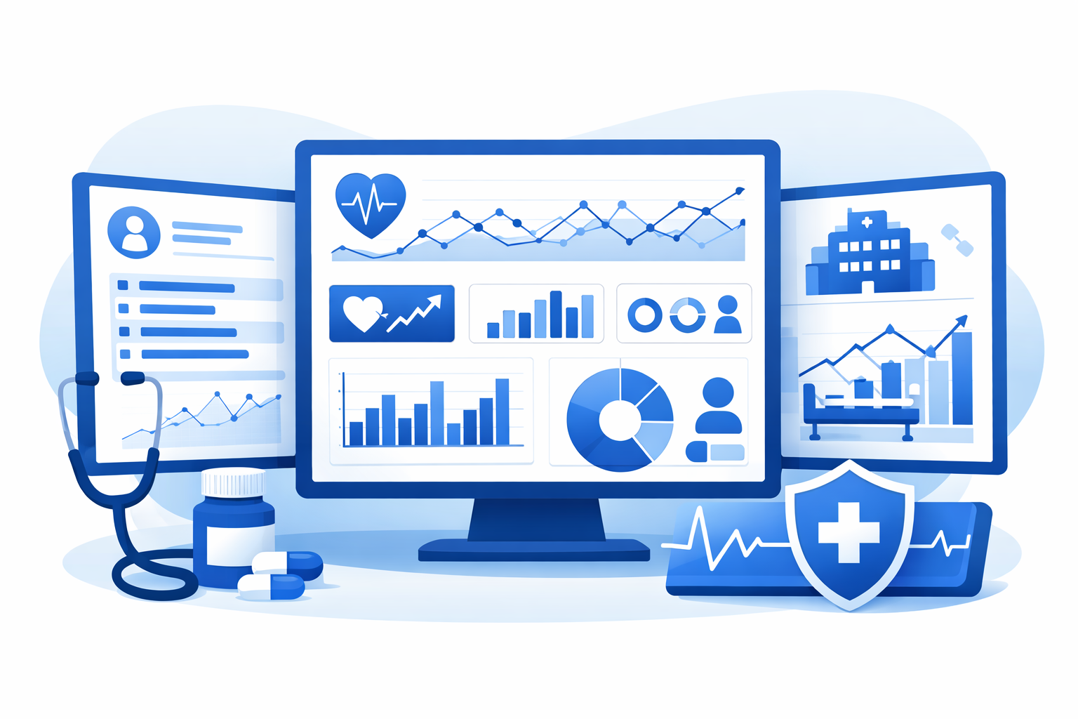 Hospital reports and analytics dashboard